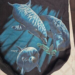 Black Tote with Dolphin Theme!